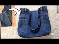 Jeans recycle bag tutorial handbag from old jeans