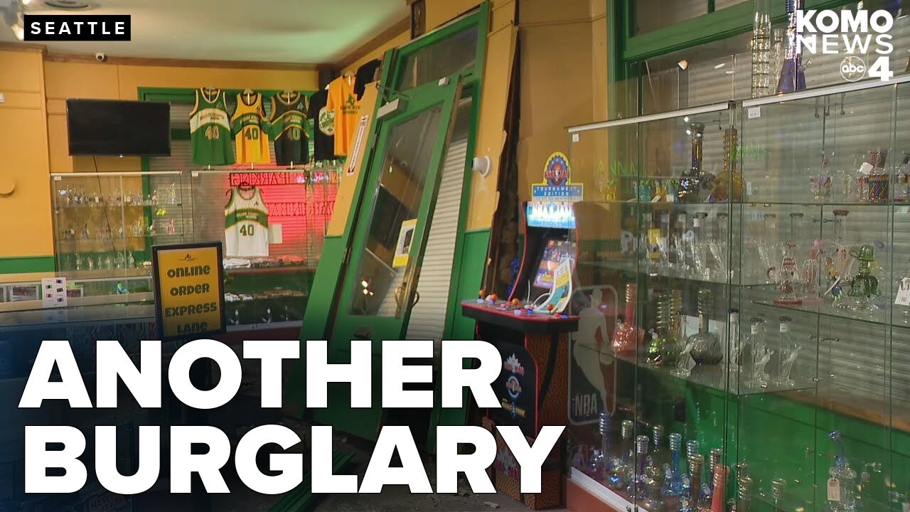 Thieves ram Kemp's Cannabis store in Seattle's Belltown neighborhood