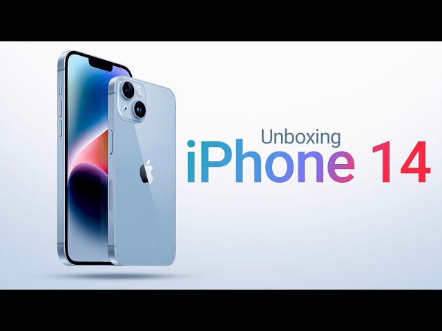 iPhone 14 in blue Unboxing! - YouTube
