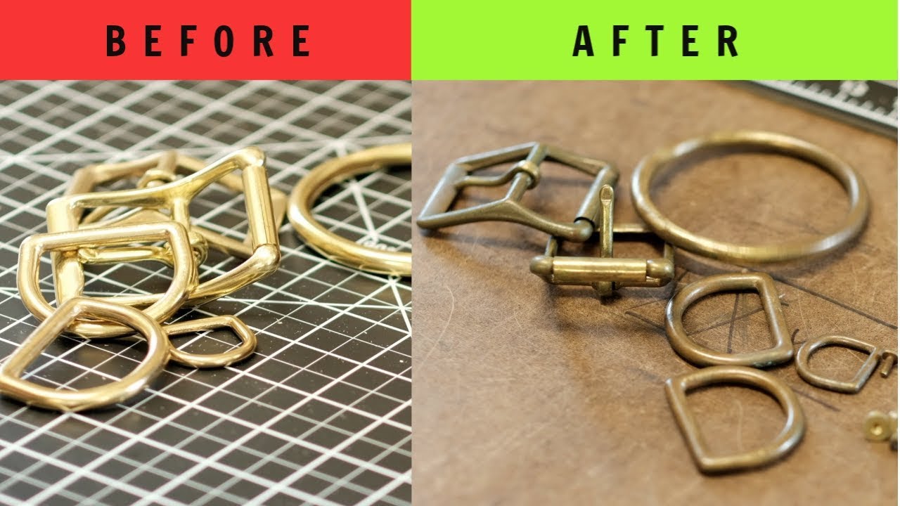 How To Antique Brass - Leathercrafting Tips