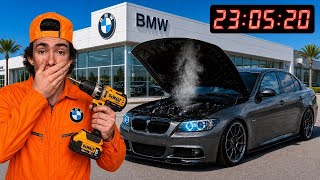 I BOUGHT a CHEAP NEGLECTED BMW, and tried to REBUILD IT in 24 HOURS!
