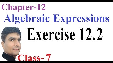 Class VII, Exercise 12.2, Algebraic Expressions 🕉 Maths Corner by Yash Pal Sir