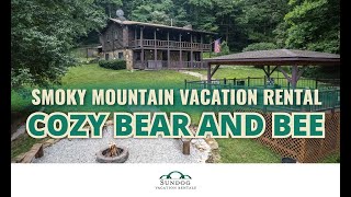 Cozy Bear and Bee Smoky Mountain Cabin Rental #cabinrentals #smokymountains #fall