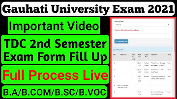 Gauhati University TDC 2nd Semester Exam Form Fill Up Full Process| CBCS & NON-CBCS| BA BSC BCOM