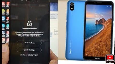 REDMI 7a mi account remove | mi 7a mi account remove umt |