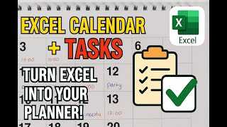 Create Your Own Interactive Excel Calendar with Daily Tasks | Easy Step-by-Step Guide