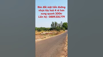 Bán đất mặt tiền đường nhựa tây hoà 4 rẻ hơn xung quanh 200tr sổ hồng riêng thổ cư . #datvuondongnai