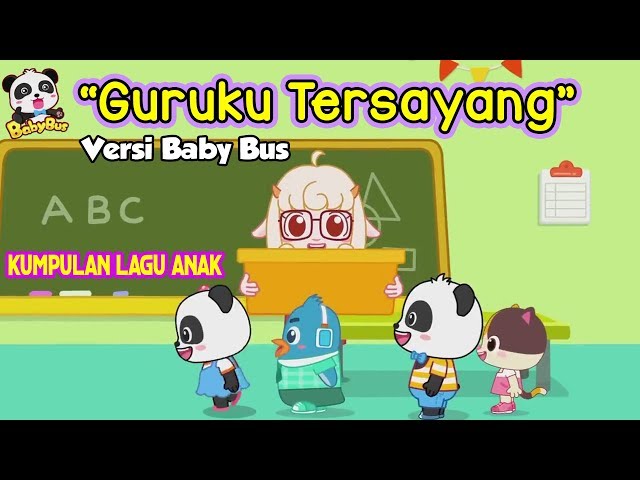 Guruku Tersayang lagu anak Indonesia ❤ Kartun BabyBus ❤ Terima kasih guruku ♫ Edukasi Anak class=