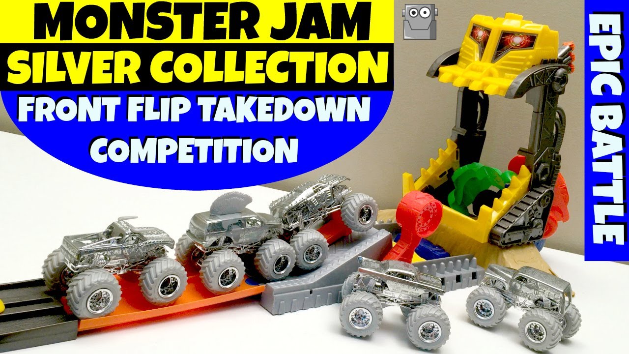 Hot Wheels Monster Jam Front Flip Takedown Play Set 