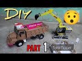 How to make cardboard hydraulic tipper / टिफर कैसे बनाए /cardboard jcb