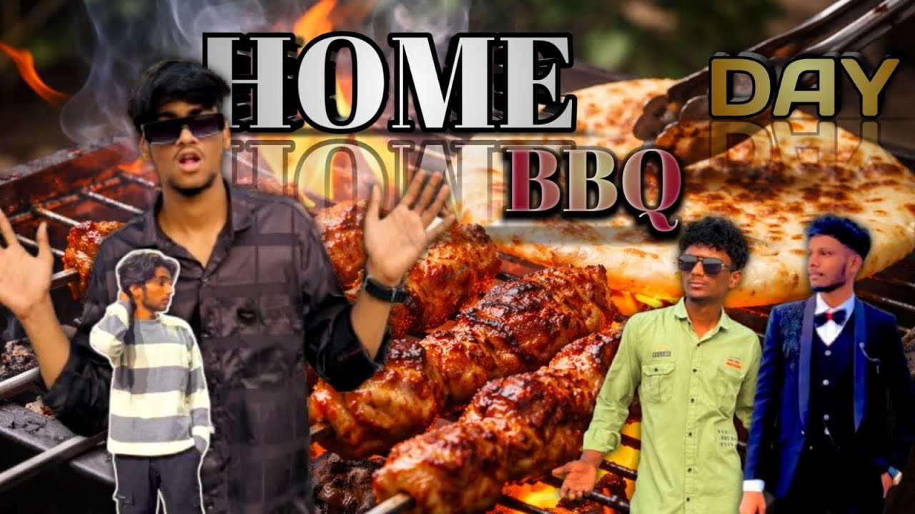 Home Barbecue Day 🔥 | Fresh Chicken, BBQ & Paratha on Fire