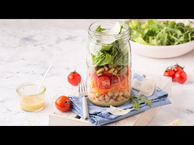 Mason Jar Salad (Meal Prep Recipe) - Food Dolls