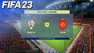 FIFA 23 - Croatia vs. Spain | Nations League Final