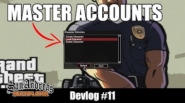 Making A Roleplay Gamemode (SA-MP) Devlog #11 - Master Accounts