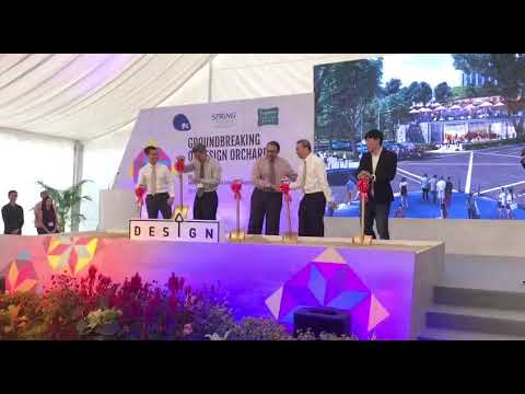 Groundbreaking Ceremony To Mark The Start Of The Construction Of Design Orchard Youtube