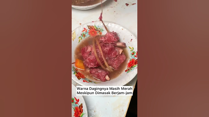 Sop Buntut Kok Warnanya Merah ? Masih Mentah ???