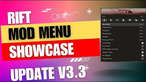 Rift Mod Menu Showcase best Trolling and Recovery Update V3.3 For Red Dead Redemption 2