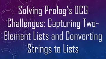 Solving Prolog