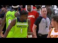 Anthony Edwards talking sh*t to the ref and gets ejected 🤔