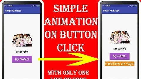 Animate make visible/invisible text on Button Click in Android | Android App Development video#27