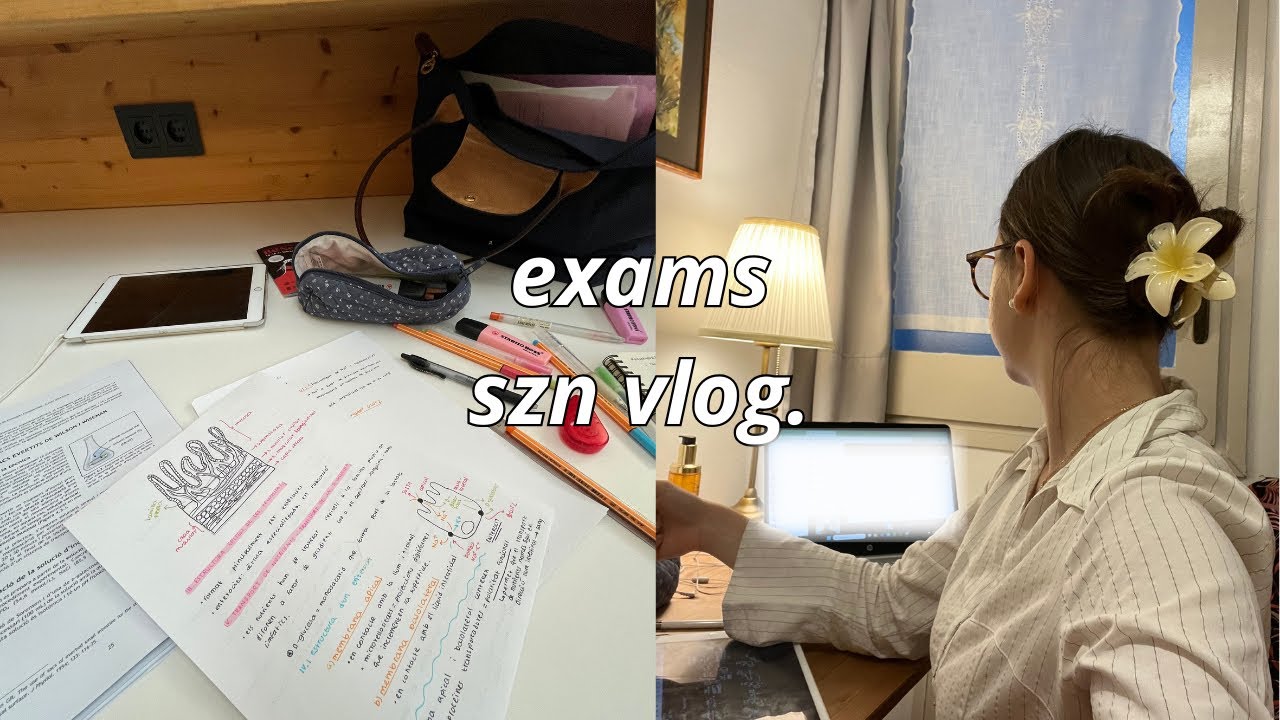 Exams szn study vlog 🦔🥜🪽