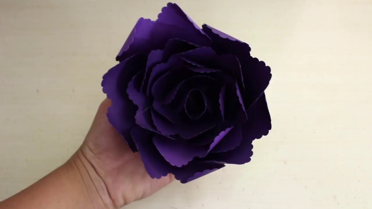 Paper Flower with hearts (Cricut Design Space) YouTube