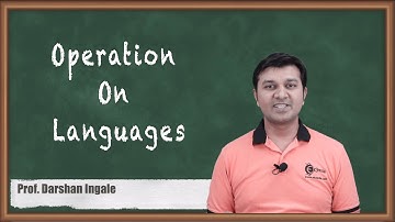 Operation on Languages - Regular Expression and Finite Automata - Automata Theory