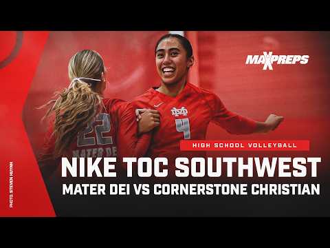 #1 Mater Dei downs #3 Cornerstone Christian to win Nike Tournament of Champions Southwest 🏐