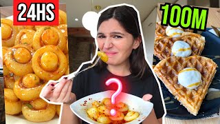 Comiendo UNICAMENTE RECETAS MILLONARIAS por 24 HORAS : Son ricas? - Caro Trippar