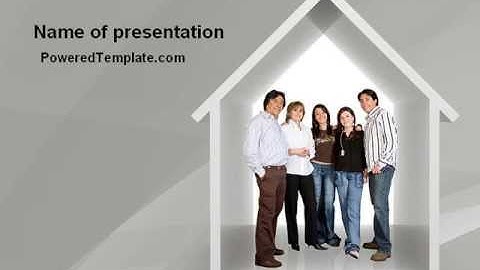 House For Family PowerPoint Template by PoweredTemplate.com