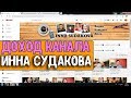 Доход канала Инна Судакова