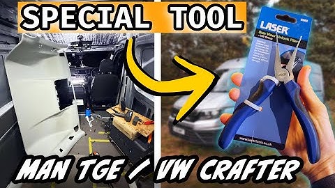 The SECRET to Removing a MAN TGE / VW Crafter Headliner (Special Tool Makes It Easy!)