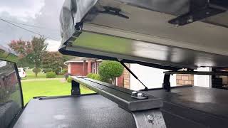 Diamondback bed cover modification with tepui rooftop tent never before seen easiest mod ever!!