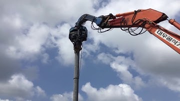 Thực tế ép cọc bê tông giá rẻ (ly tâm búa rung) - Ép cọc bê tông Minh Trí