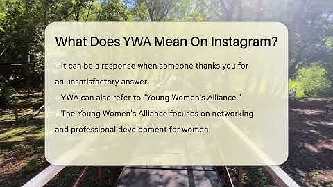 What Does YWA Mean On Instagram? - Everyday-Networking