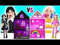 We Build Amazing Doll House | Wednesday vs Enid Challenge by BaRaFun Challenge