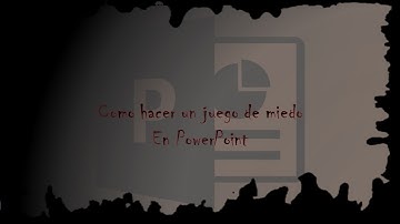 Como Hacer un juego Tipo Fnaf en PowerPoint (Parte 1)