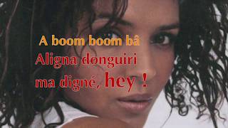 Boom boom ba lyrics metisse Resimi