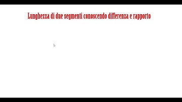 Problemi differenza e rapporto
