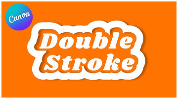 Double Stroke Text Effect with Drop Shadow in Canva | Mazrify