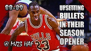 Michael Jordan Highlights Vs Bullets 1988.11.05 - 29Pts, Upsetting Bullets In Their Season Opener