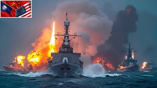 Xi Jinping's ENTERING A NEW WAR? U.S-Taiwan missile Frigates attacked CHINA fleet near islands