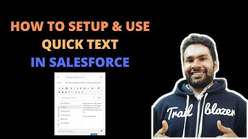 Quick Text in Salesforce | #SFDCPanther | Service Cloud | AMIT SINGH | #Salesforce