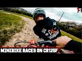 CRF125 PITBIKE RACE - ED CANT HANDLE THE HEAT