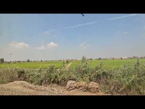 طنطا رحلة بالقطار مز القاهرة الى الاسكندرية وسط الاودية والجداول