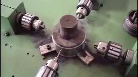 MULTI SPINDLE HEAD DRILLING SPM MACHINE VIDEO 2)