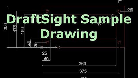 DraftSight Sample Drawing - Layers and dimensions