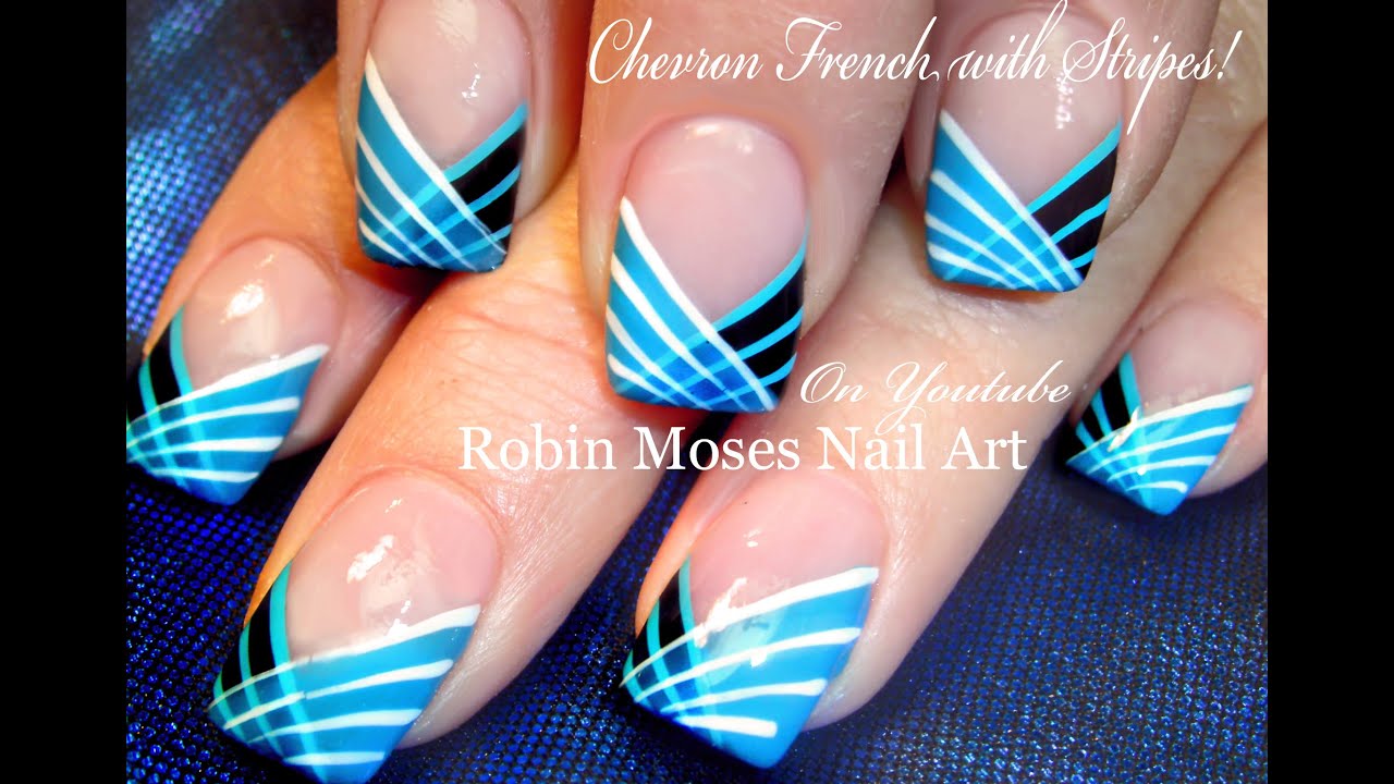 6. Floss Gloss Nail Art Tutorial: How to Use Striping Tape for a Striped Design - wide 5