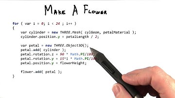 Make a Flower - Interactive 3D Graphics