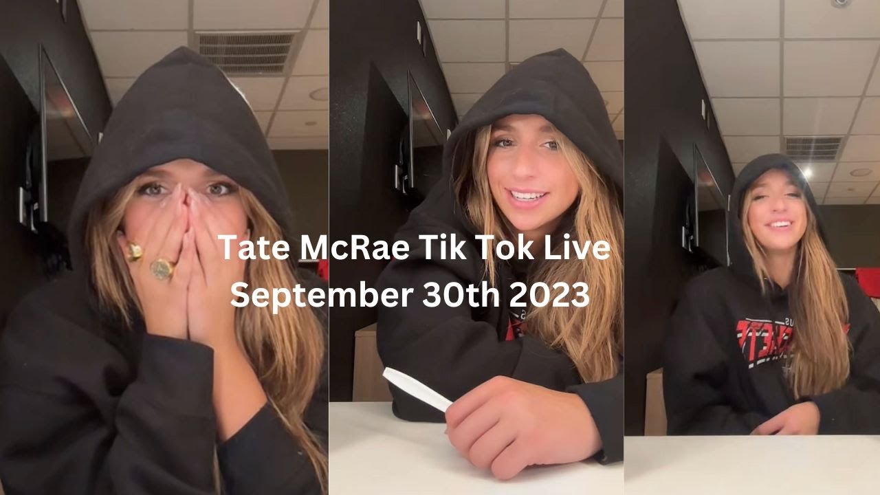 Tate McRae Tik Tok Live (September 30th 2023) #tatemcrae #tiktoklive #fyp